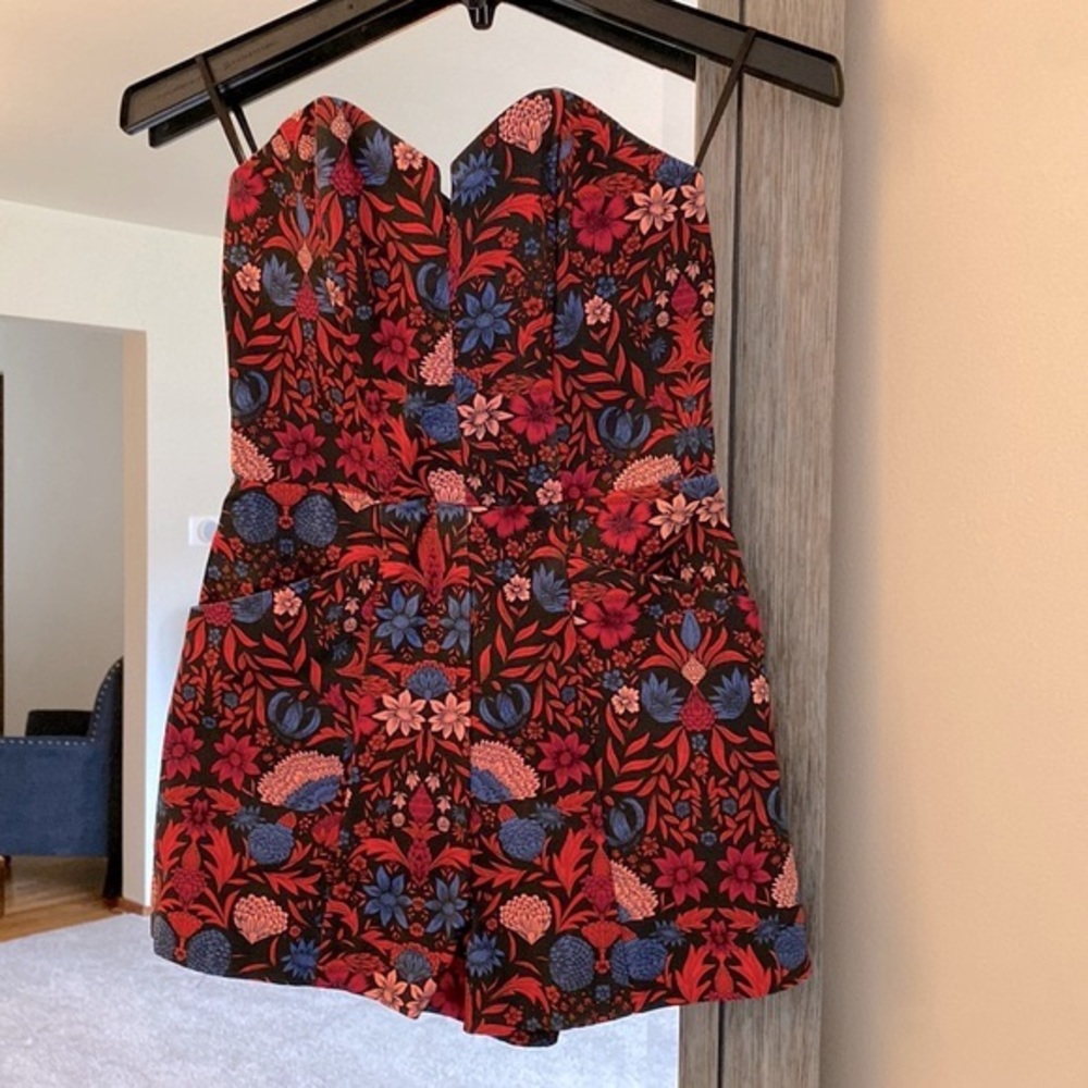 H&M conscious, 2, strapless sweetheart cut mini fitted romper, beautiful!!